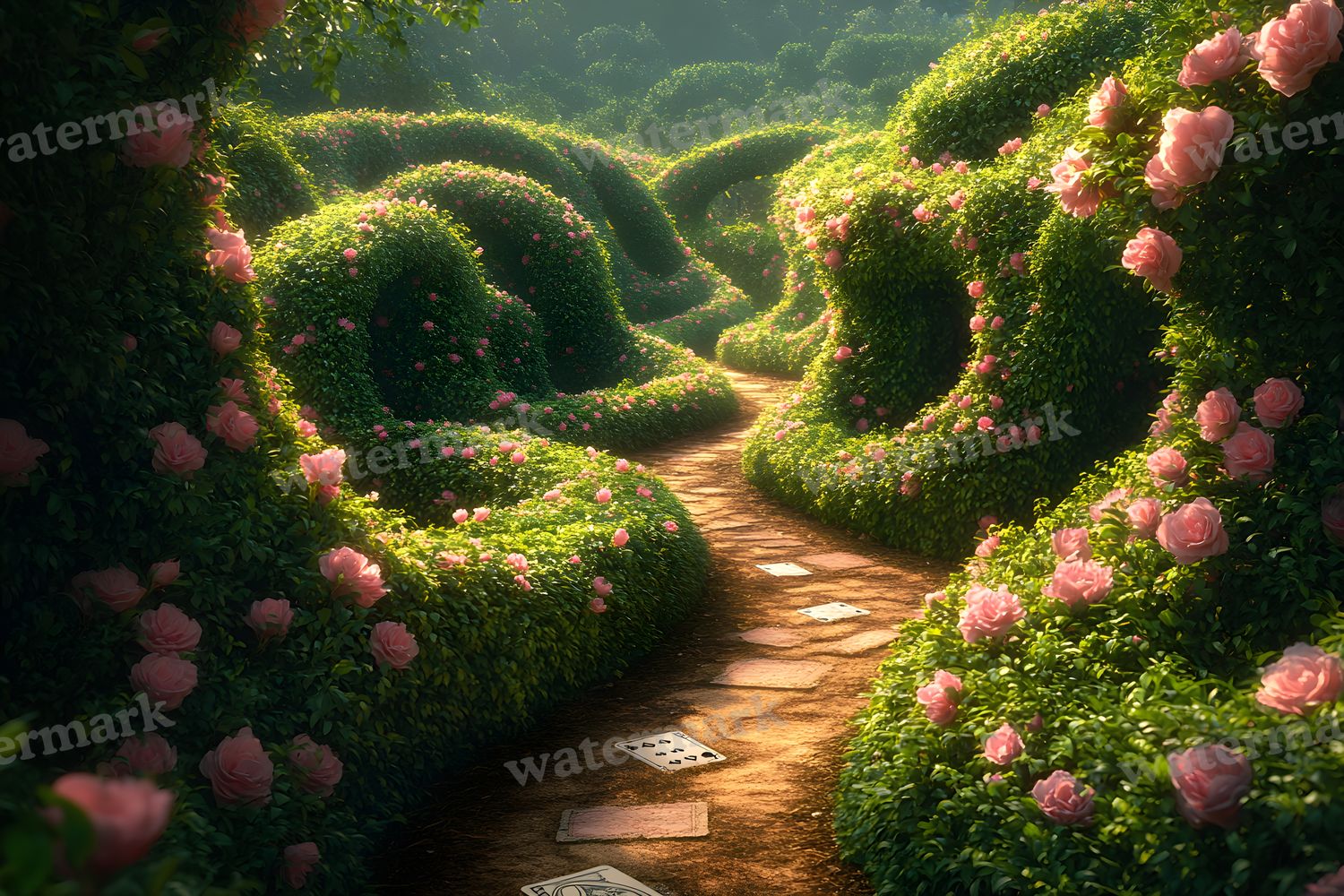Alices Garden Maze Backdrop Images