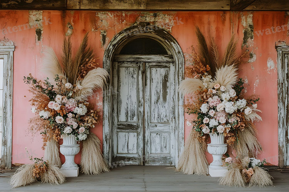 Boho Pink Arch Backdrop Images
