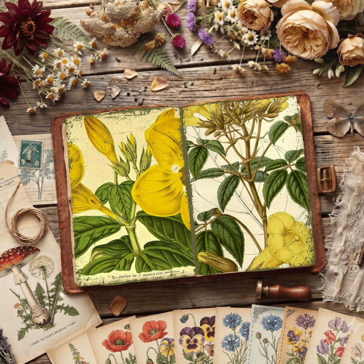 Botanical Illustrations Digital Papers