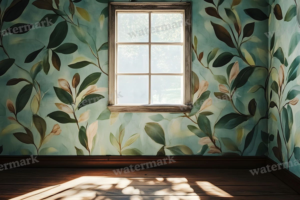 Botanical Window View Backdrop Images