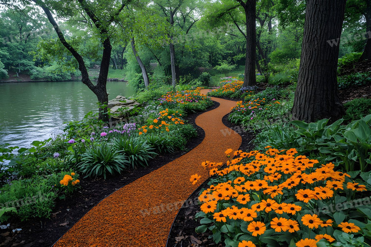Charming Garden digital photo backdrop for photo editing, preview 53