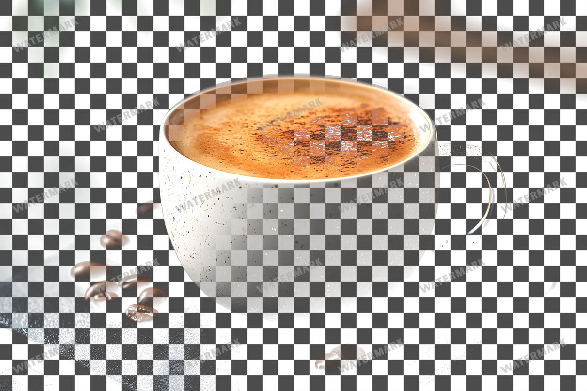 Coffee Cup PNG overlay on a transparent checkered background, preview 54