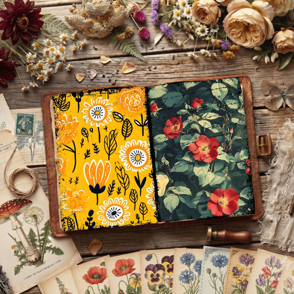 Floral Digital Papers