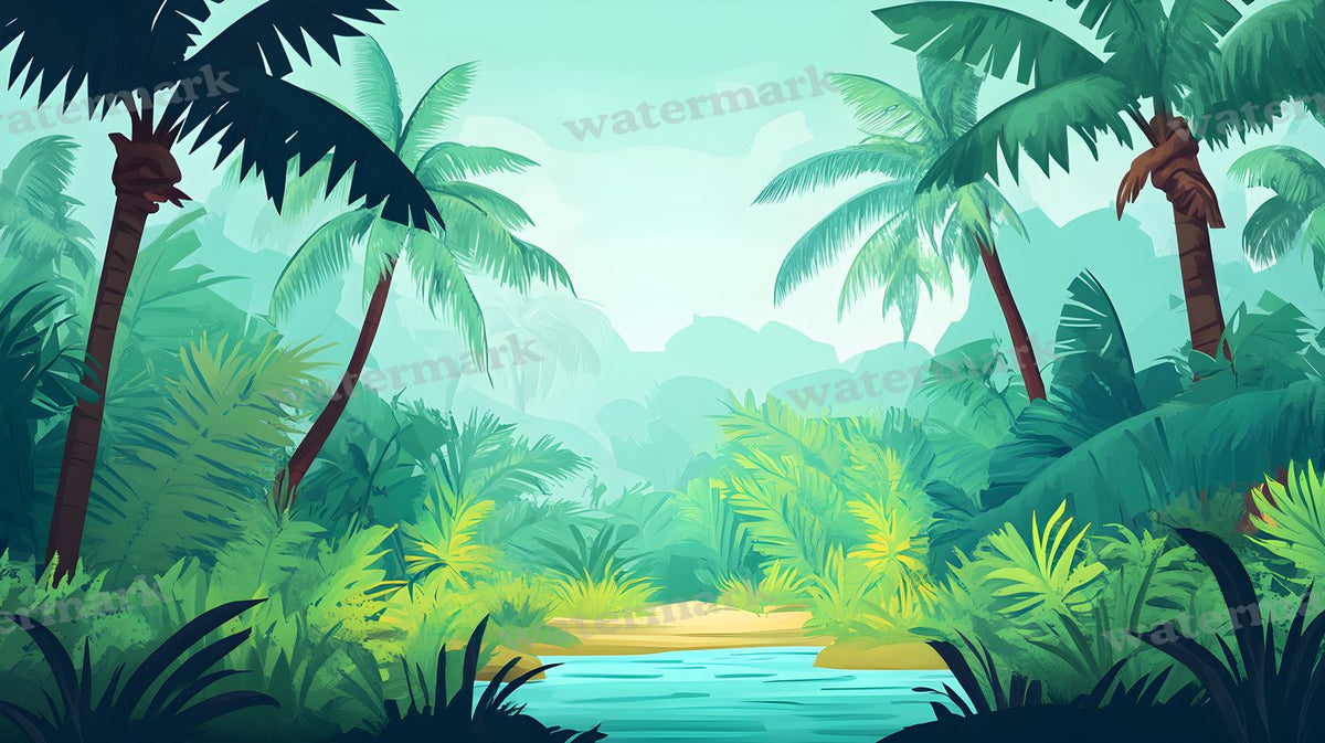 Tropical Forest Backdrop Images
