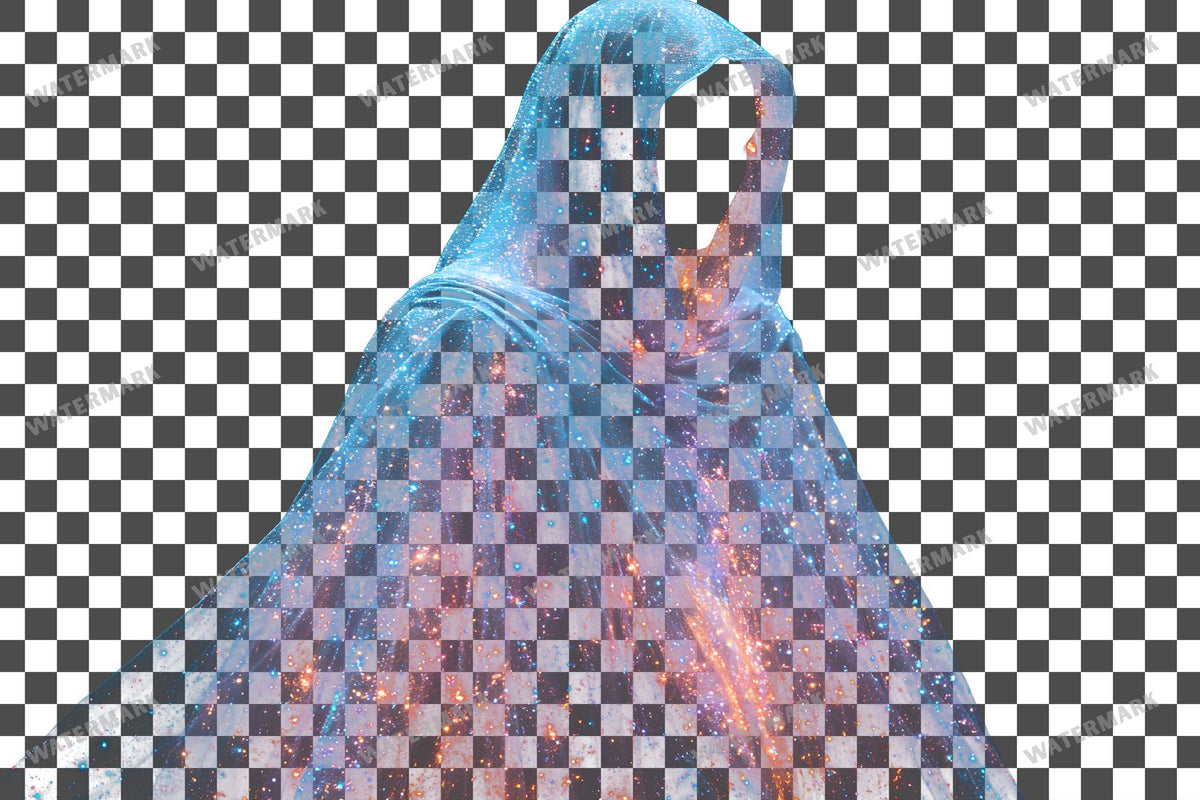 Vibrant Witchs Robe Transparent Overlay Pngs