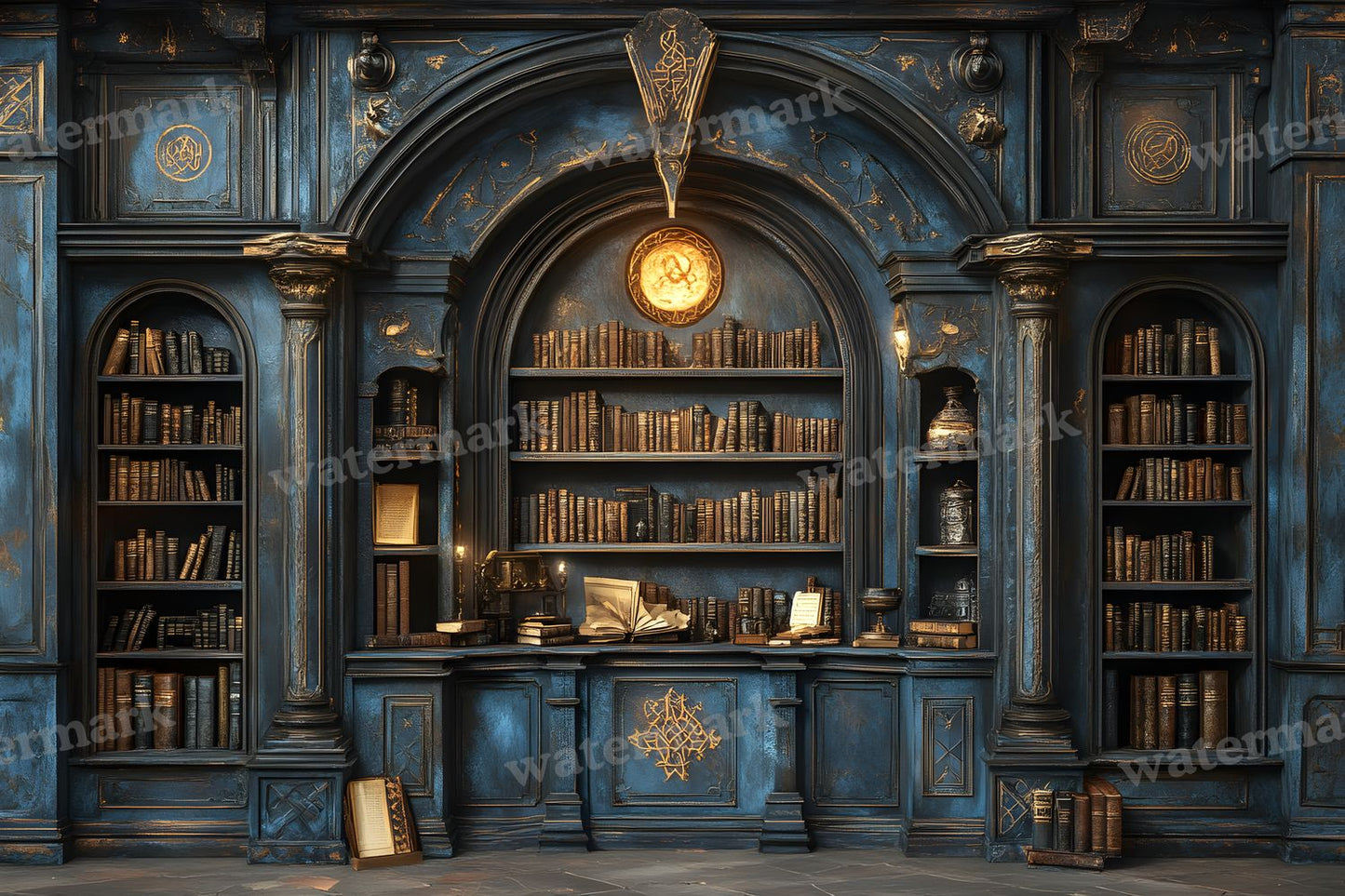 Wizards Library Backdrop Images