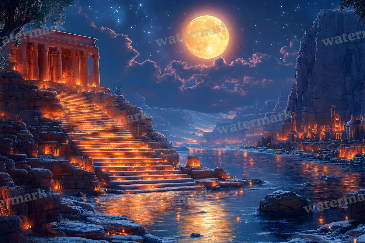 Ancient Egyptian Night Backdrop Images