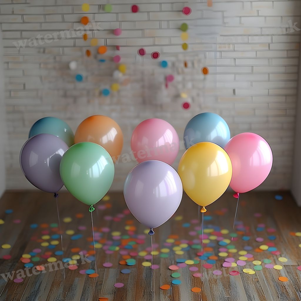 Rainbow Balloon Backdrop Images