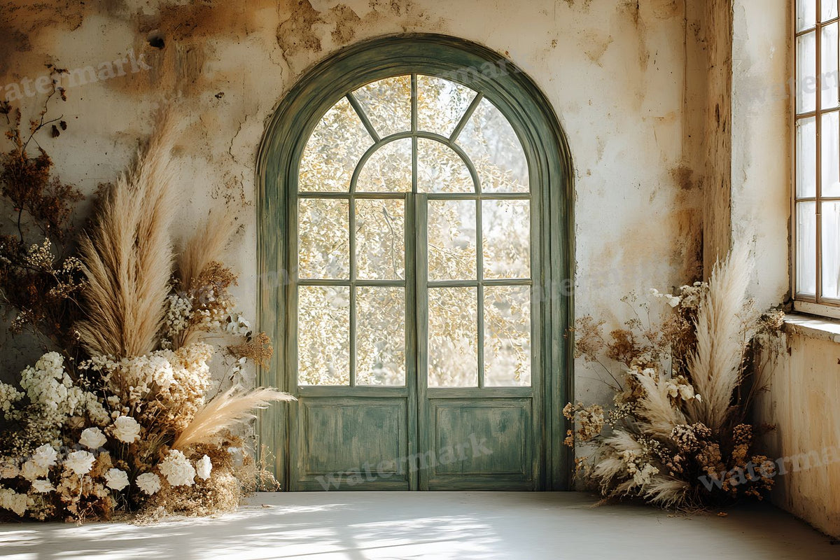 Boho Olive Arch Backdrop Images