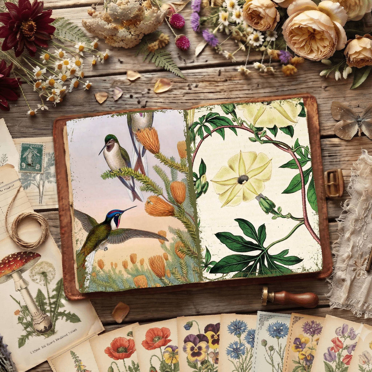 Botanical Illustrations Digital Papers