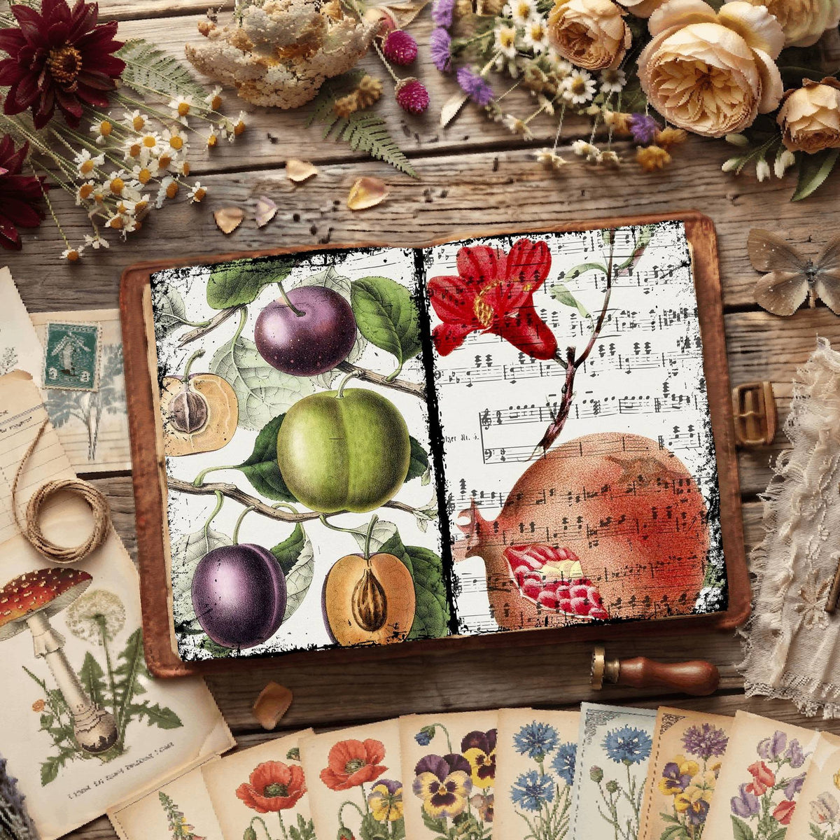 Botanical Illustrations Digital Papers