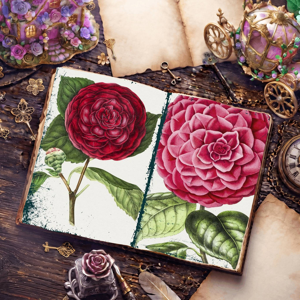 Botanical Illustrations Digital Papers