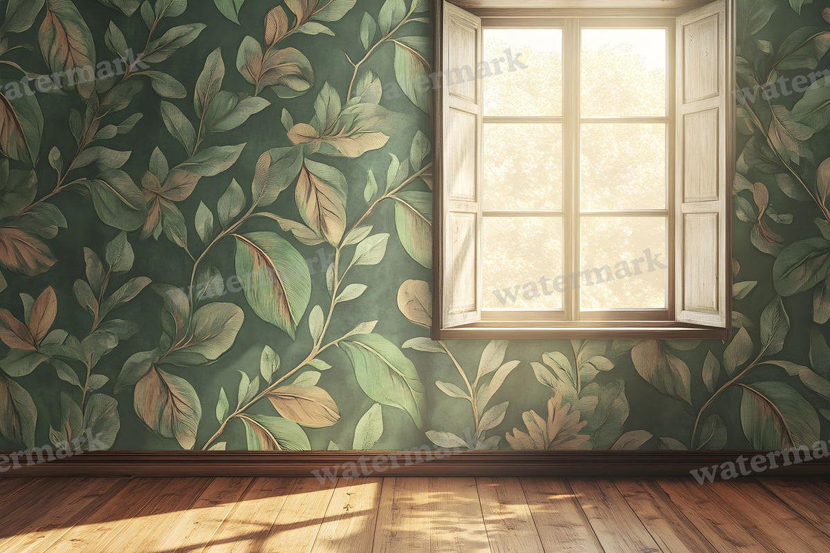 Botanical Window View Backdrop Images