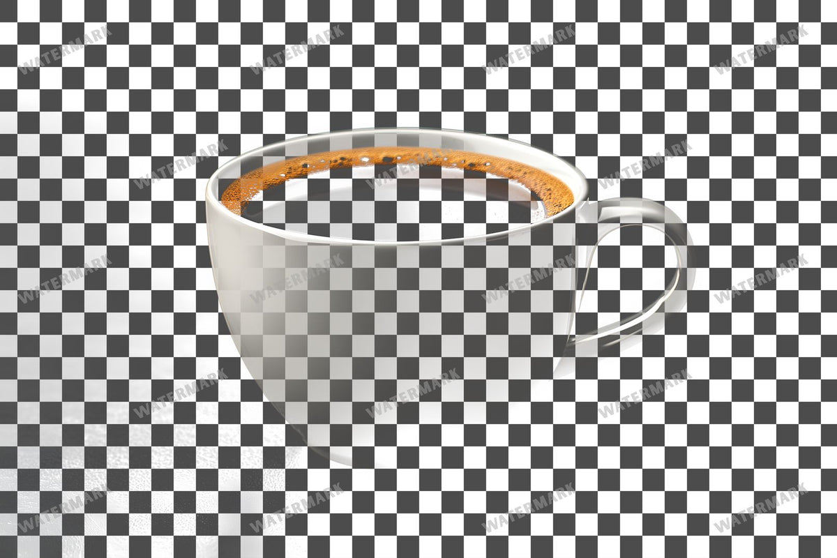 Coffee Cup PNG overlay on a transparent checkered background, preview 55