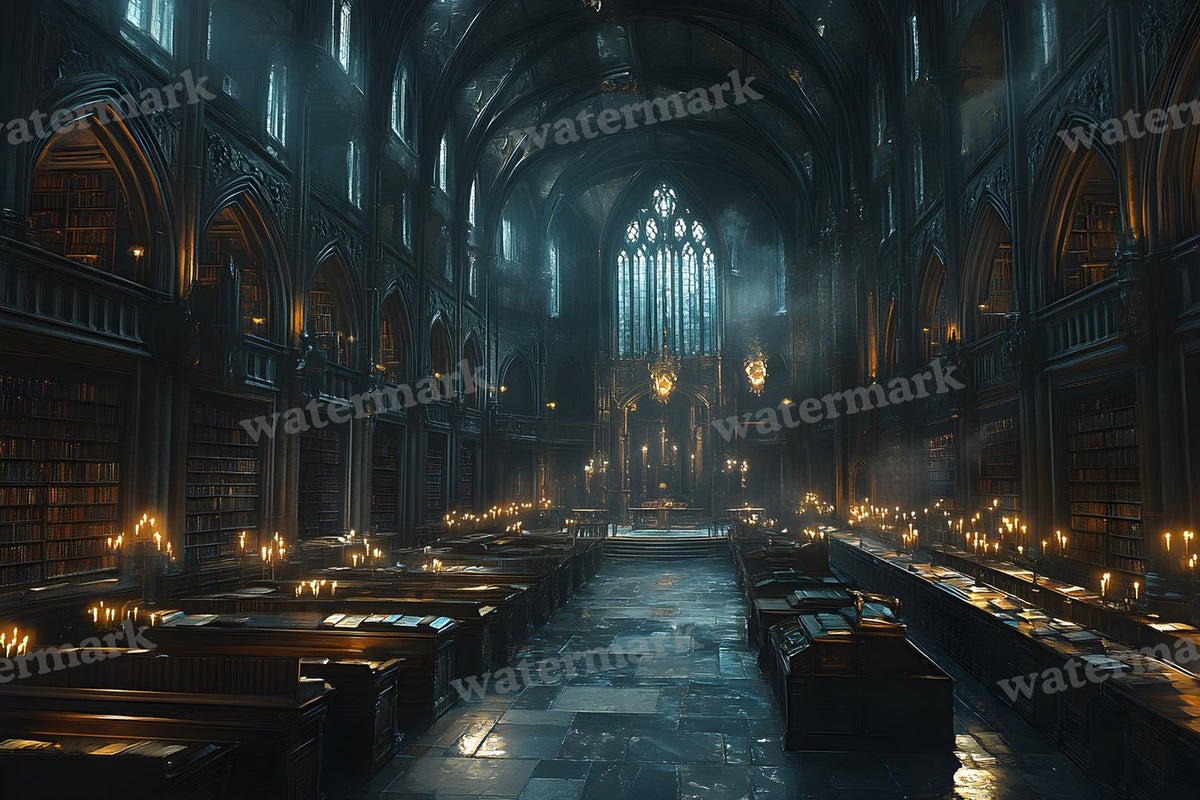 Dark Academia Study Backdrop Images