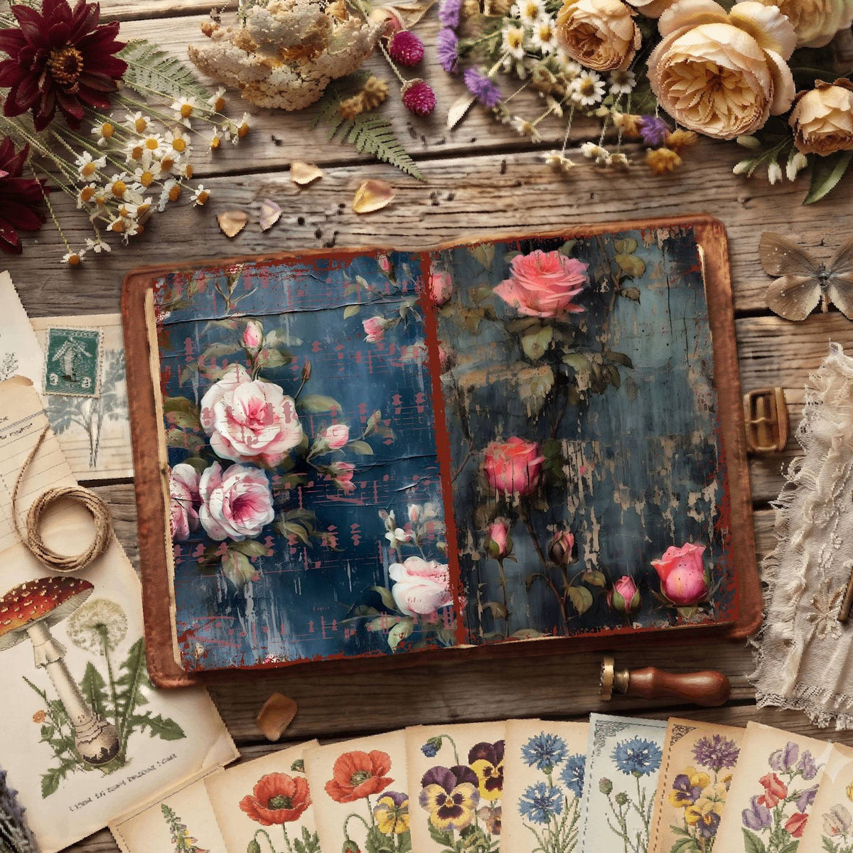 Floral Digital Papers