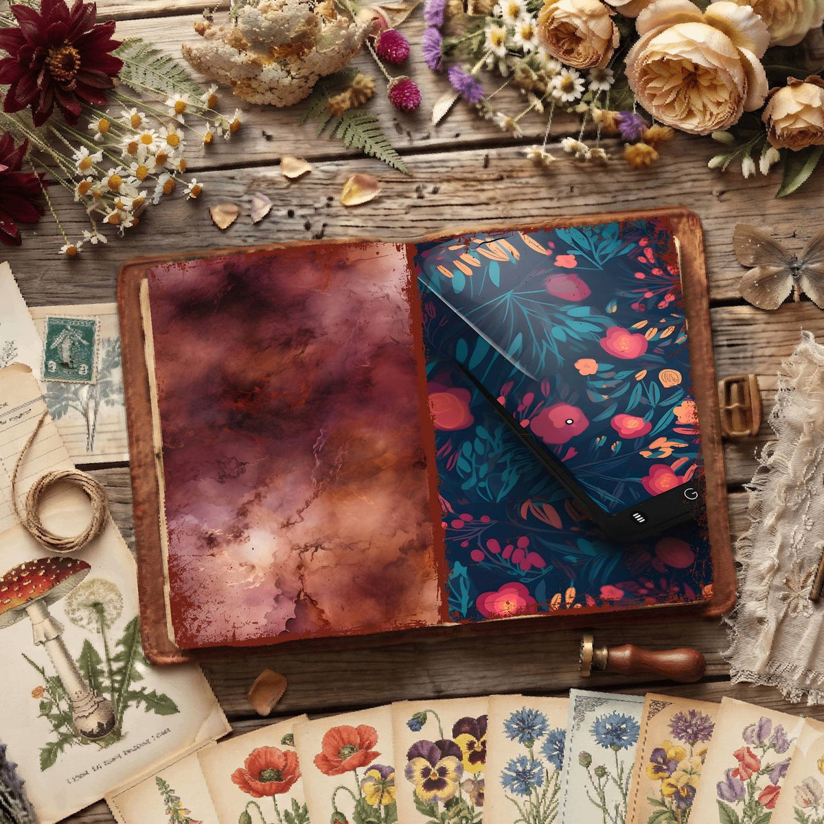 Floral Digital Papers