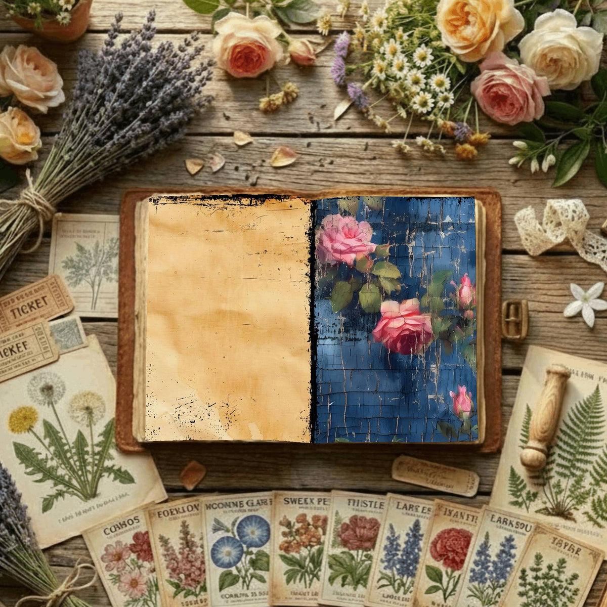 Floral Digital Papers