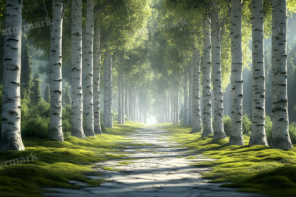 Modern Forest Retreat digital photo backdrop for photo editing, preview 54