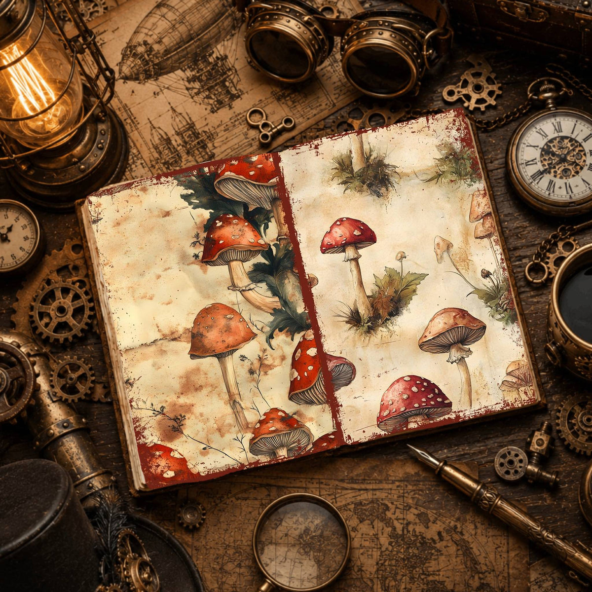 Mushroom Digital Papers