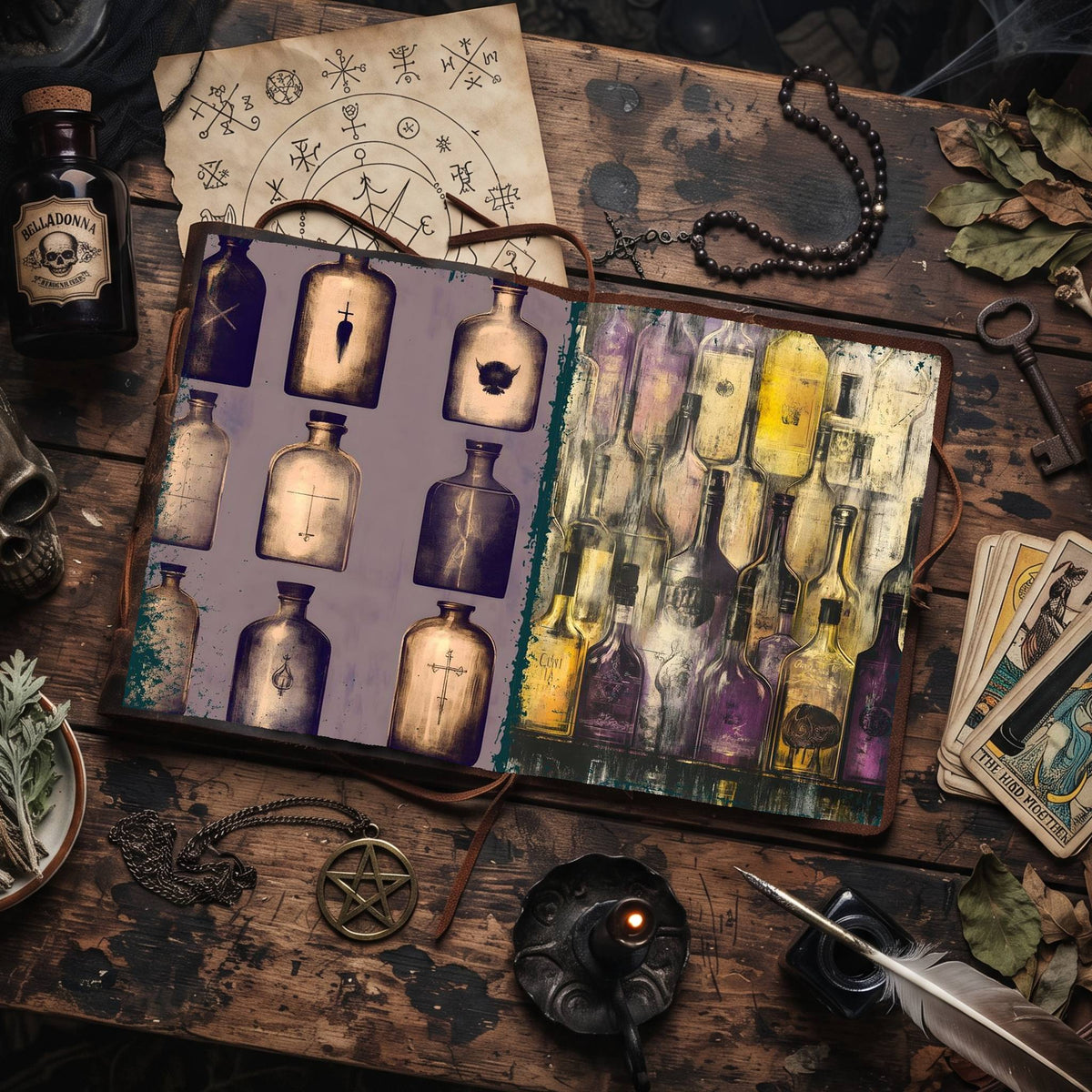 Witch printable junk journal paper, page preview 55