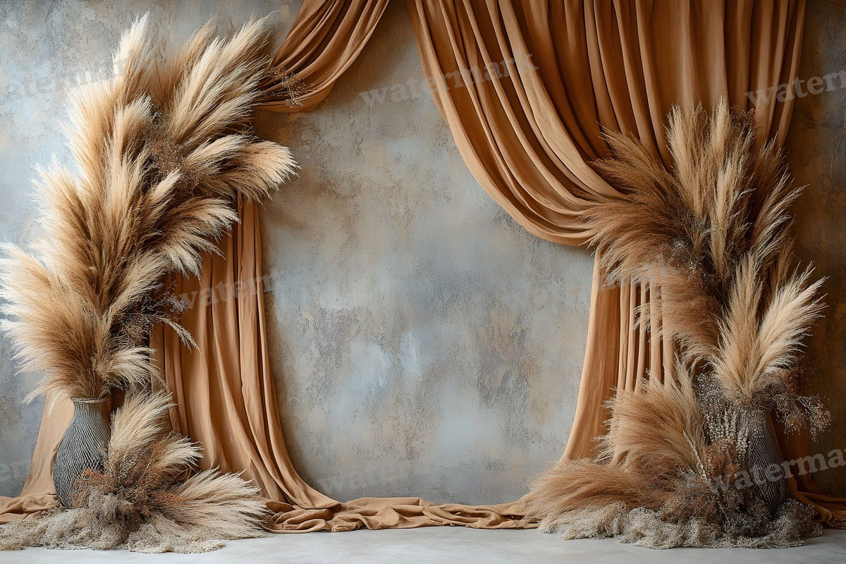 Boho Pampaarch Backdrop Images
