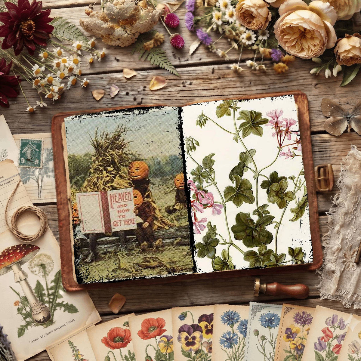 Botanical Illustrations Digital Papers