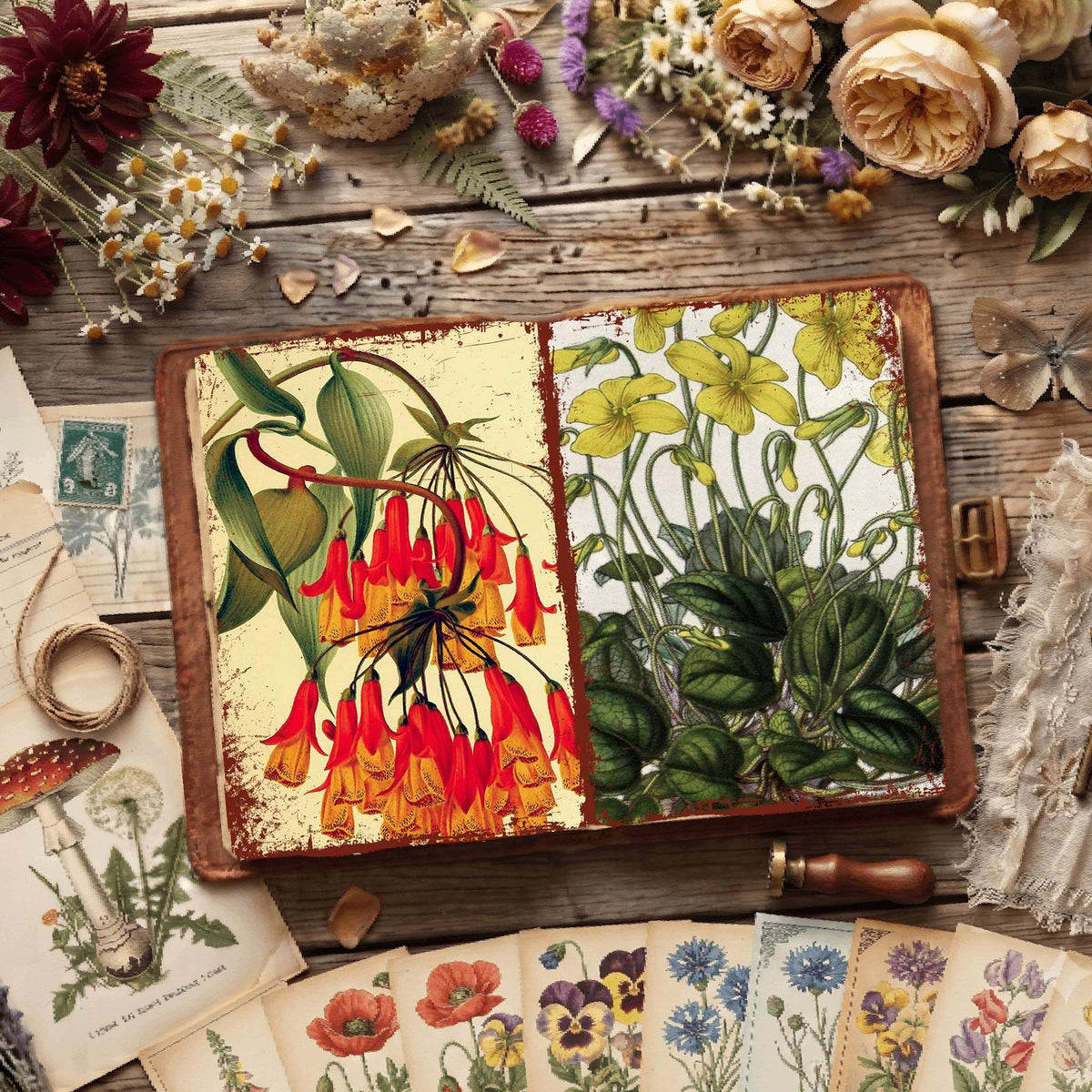 Botanical Illustrations Digital Papers