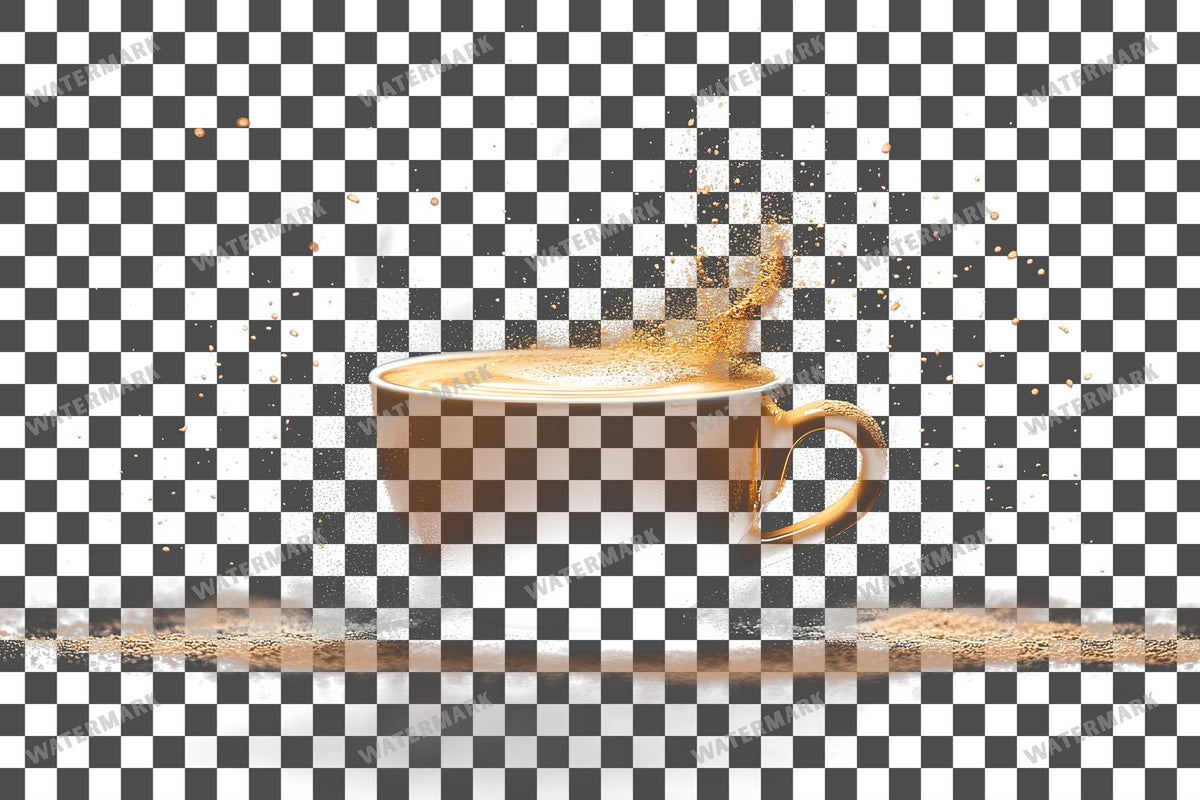 Coffee Cup PNG overlay on a transparent checkered background, preview 56