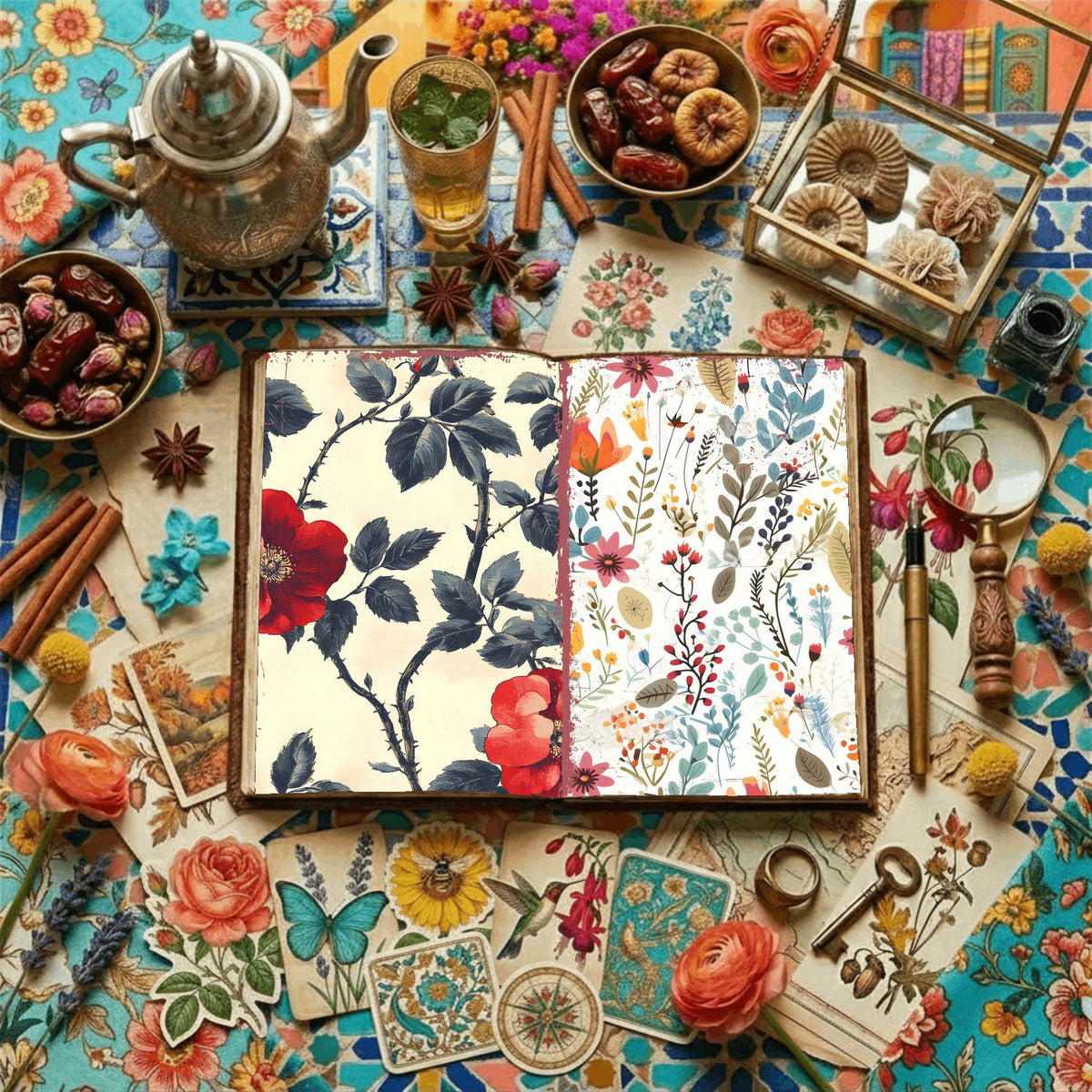 Floral Digital Papers