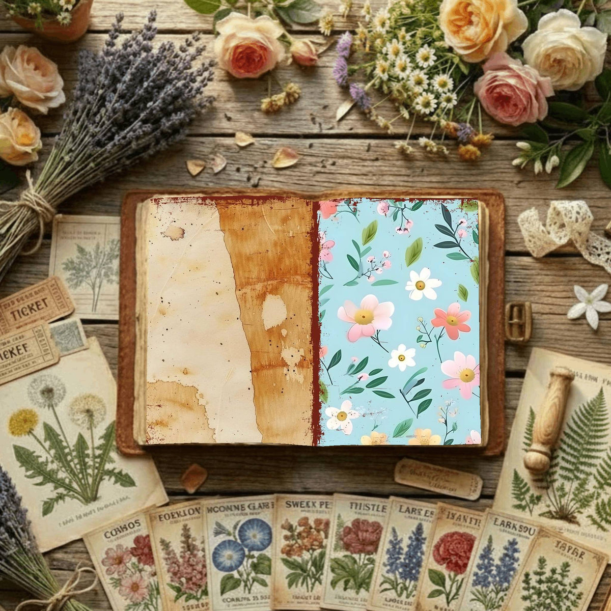 Floral Digital Papers