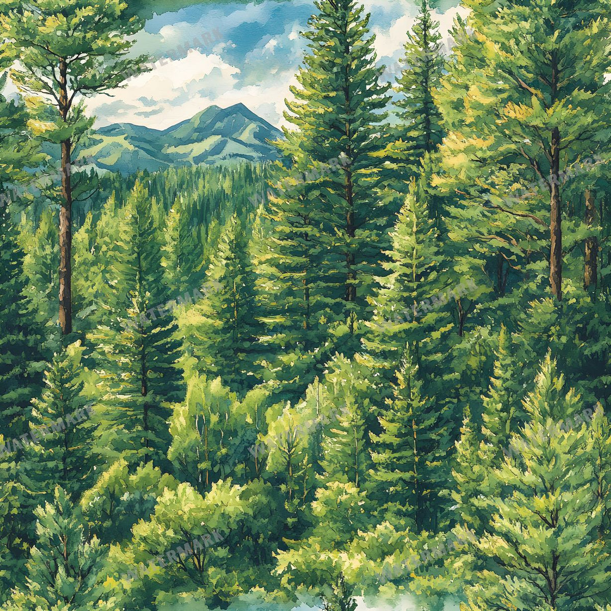 Forest Seamless Pattern