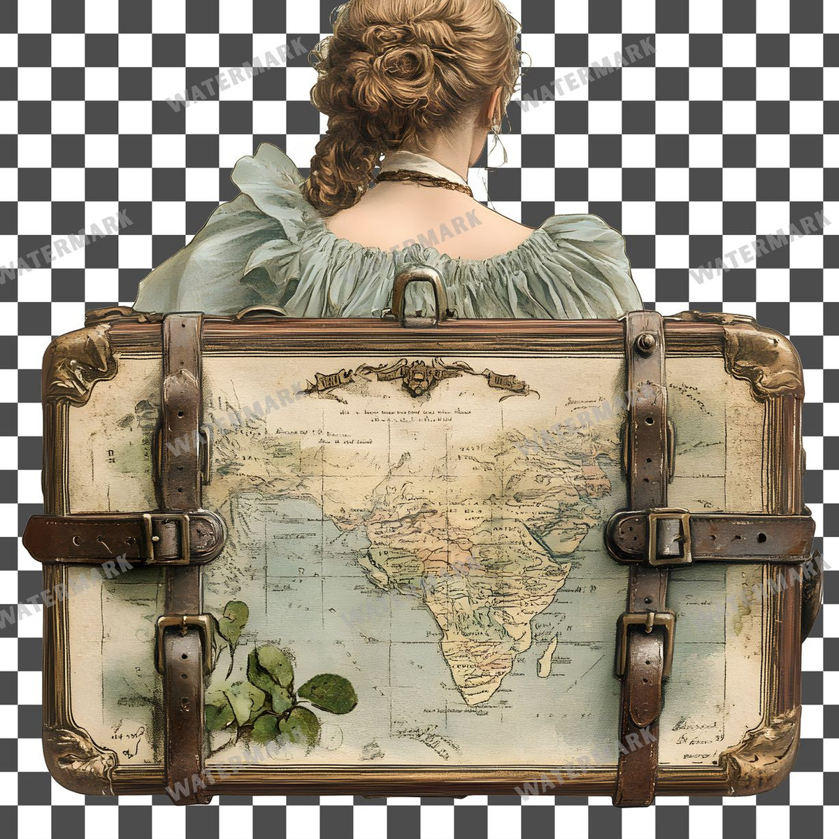 Travel Vintage Style Clipart Pngs