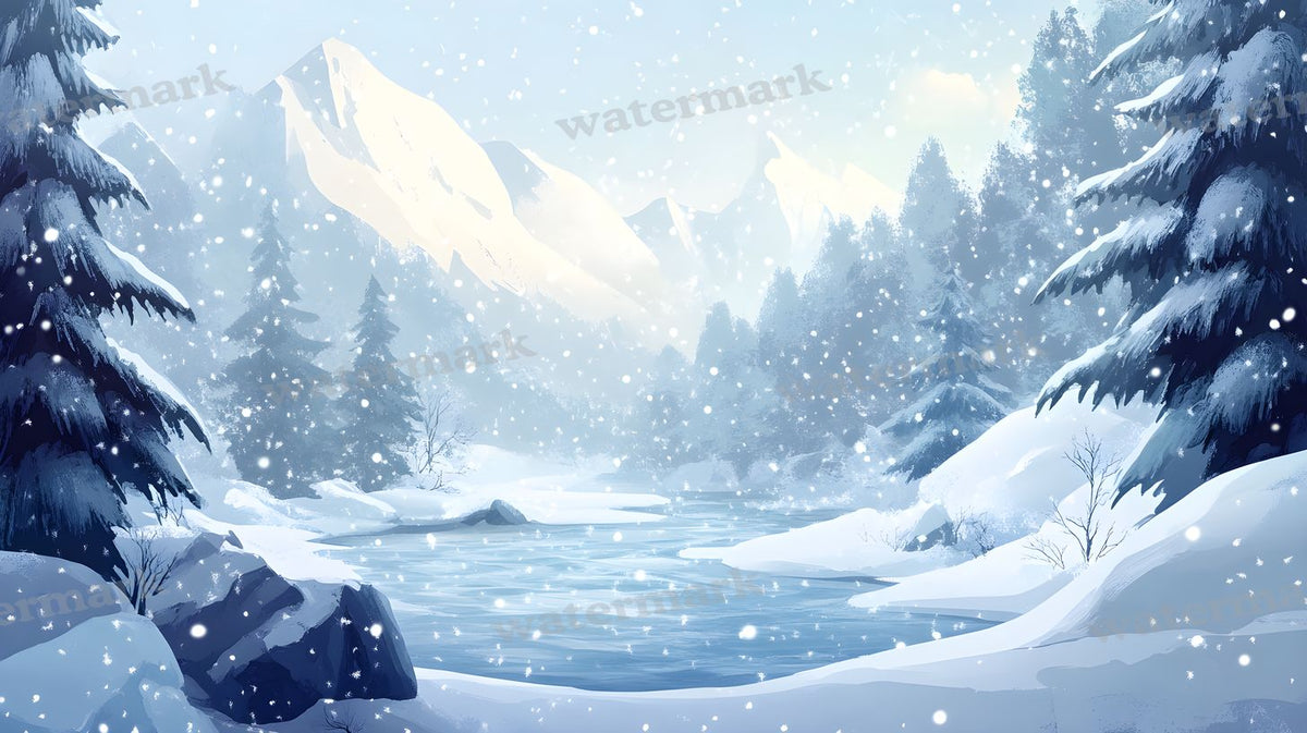 Winter Snow Backdrop Images