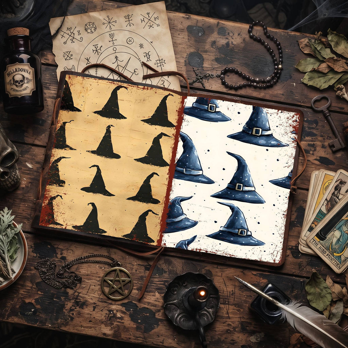 Witch printable junk journal paper, page preview 56