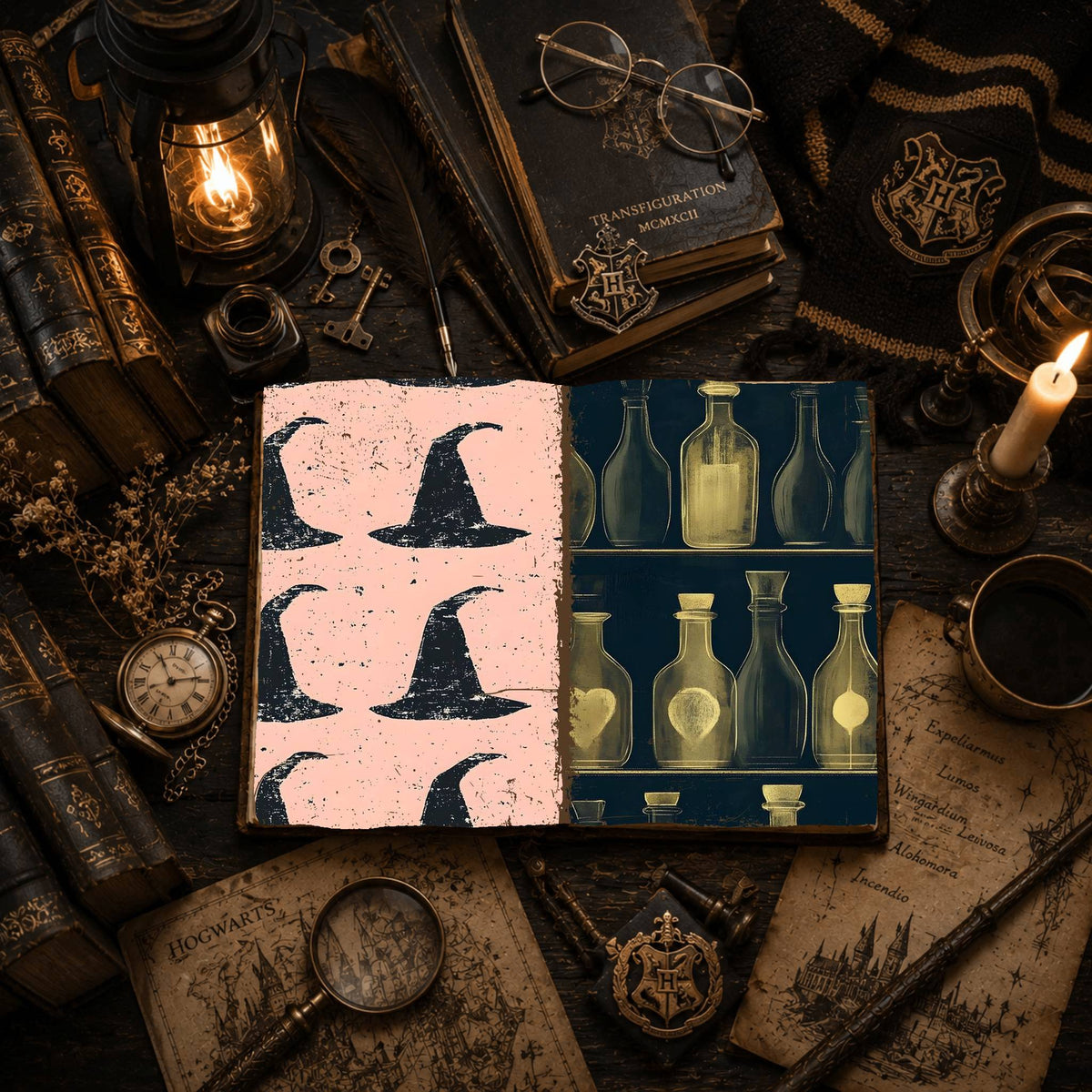 Witch printable junk journal paper, page preview 56