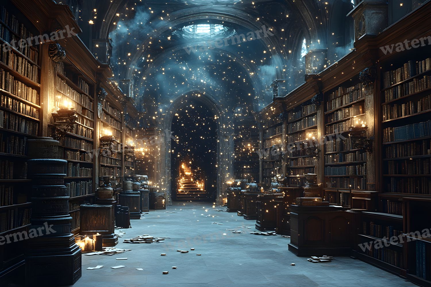 Wizards Library Backdrop Images