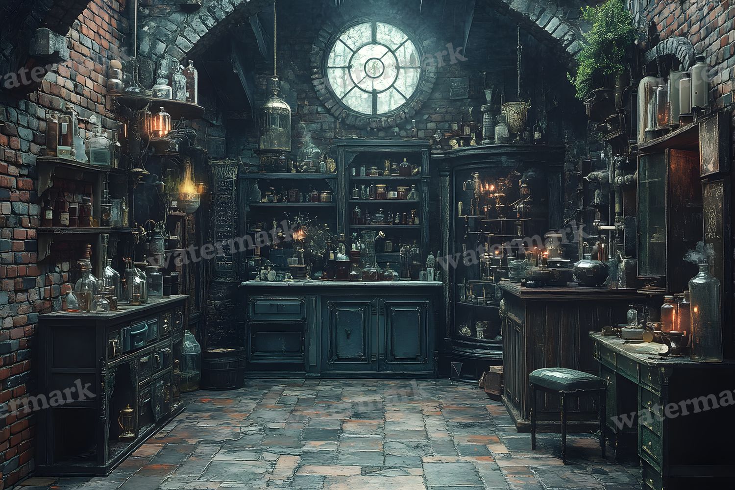 Alchemist Corner Study Backdrop Images