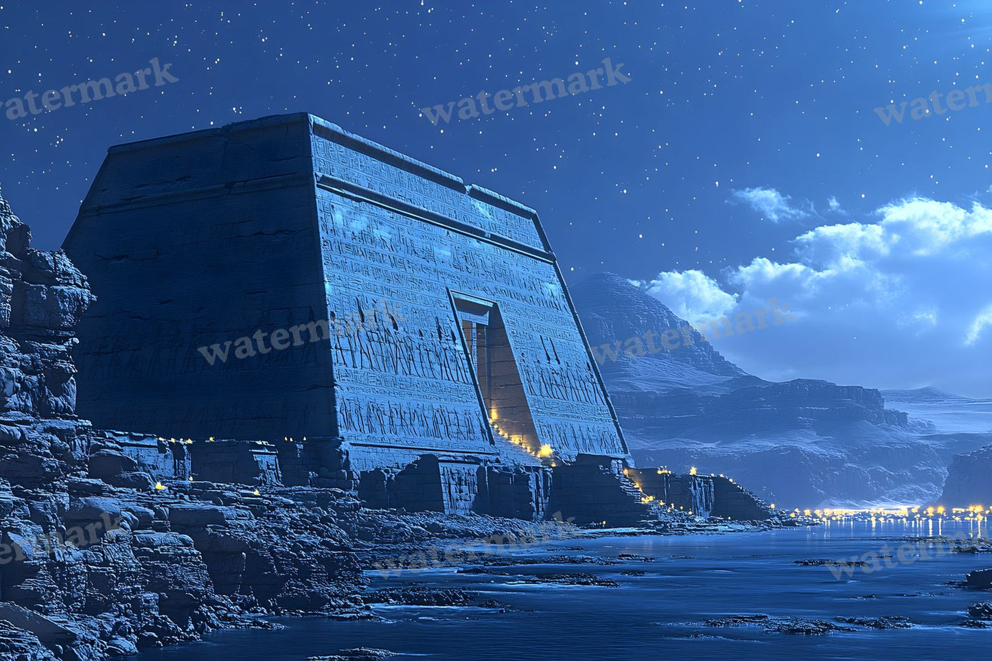 Ancient Egyptian Night Backdrop Images