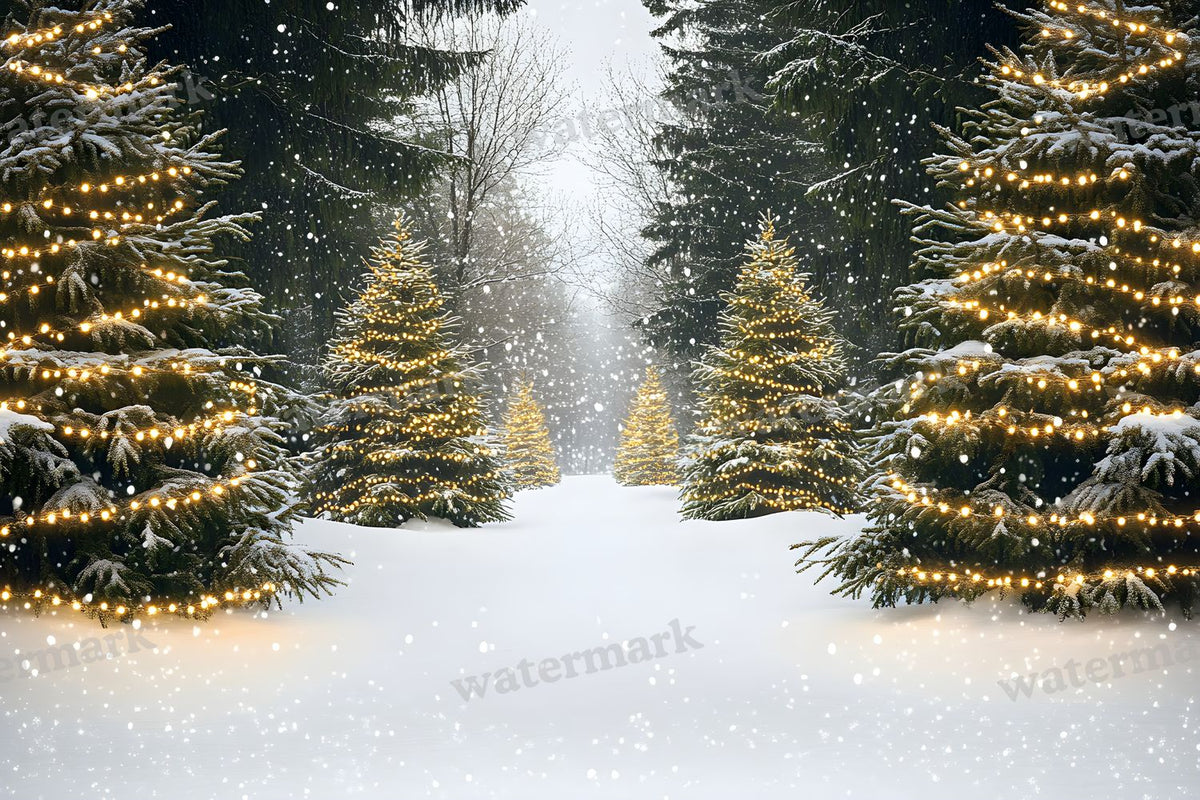 Snowy Forest Backdrop Images