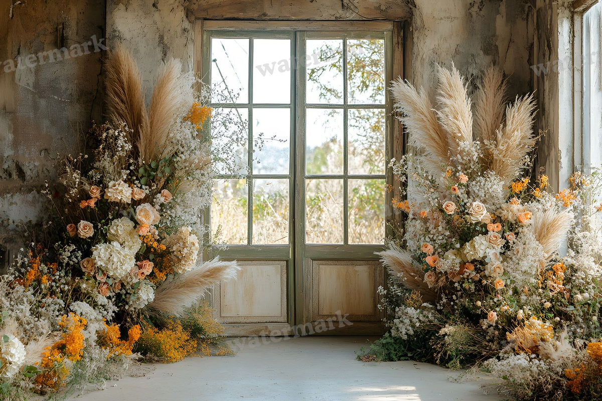 Boho Olive Arch Backdrop Images