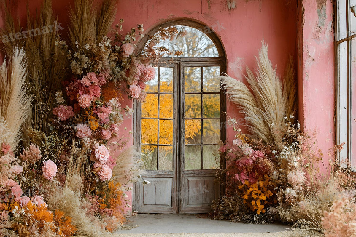 Boho Pink Arch Backdrop Images