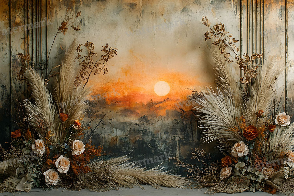 Boho Sunset Arch Backdrop Images