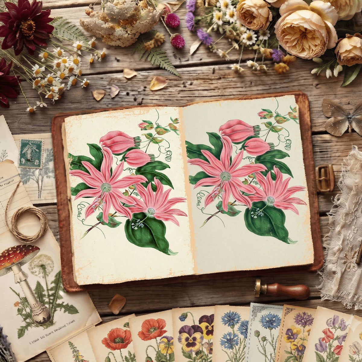 Botanical Illustrations Digital Papers