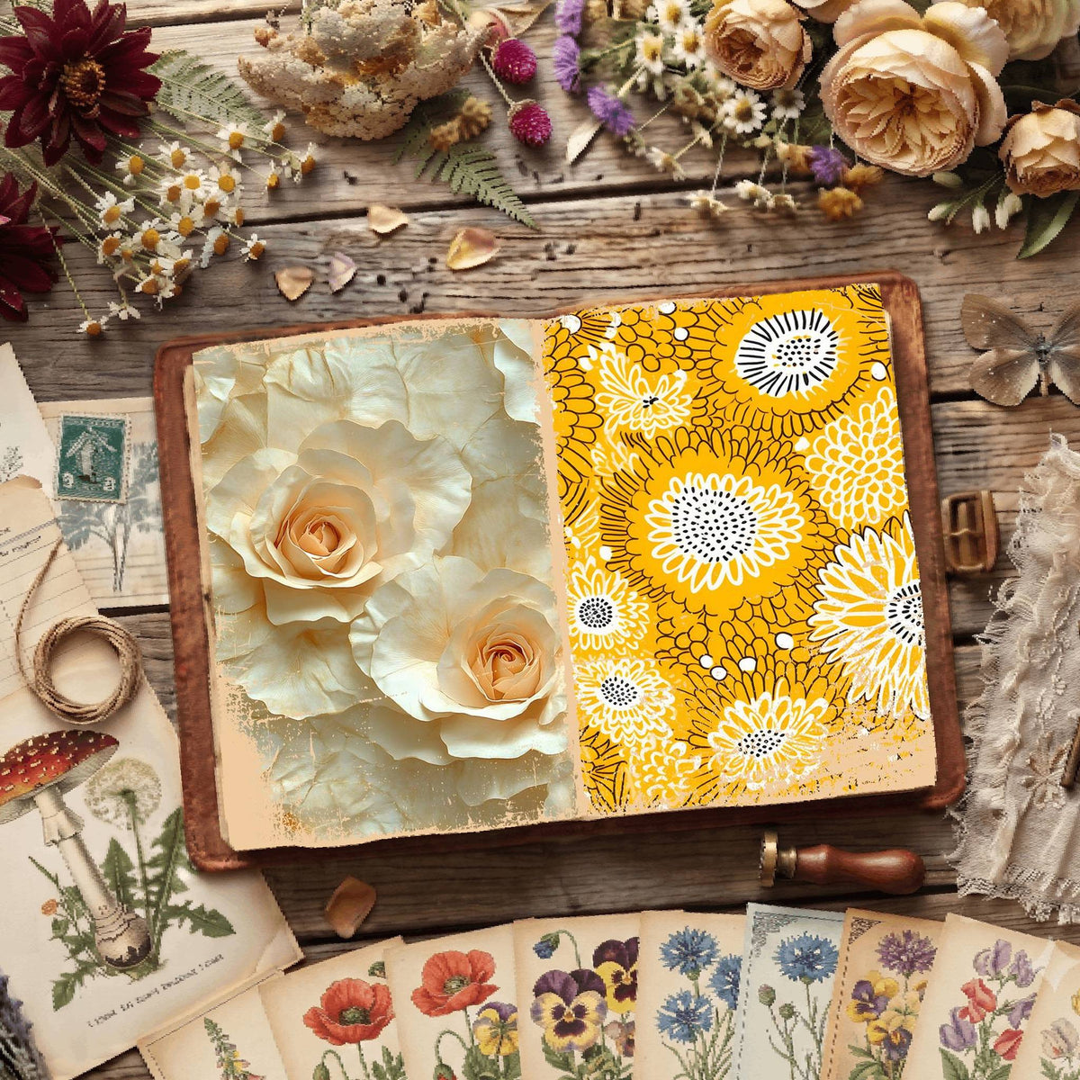 Floral Digital Papers