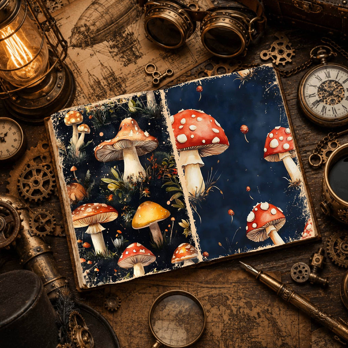 Mushroom Digital Papers