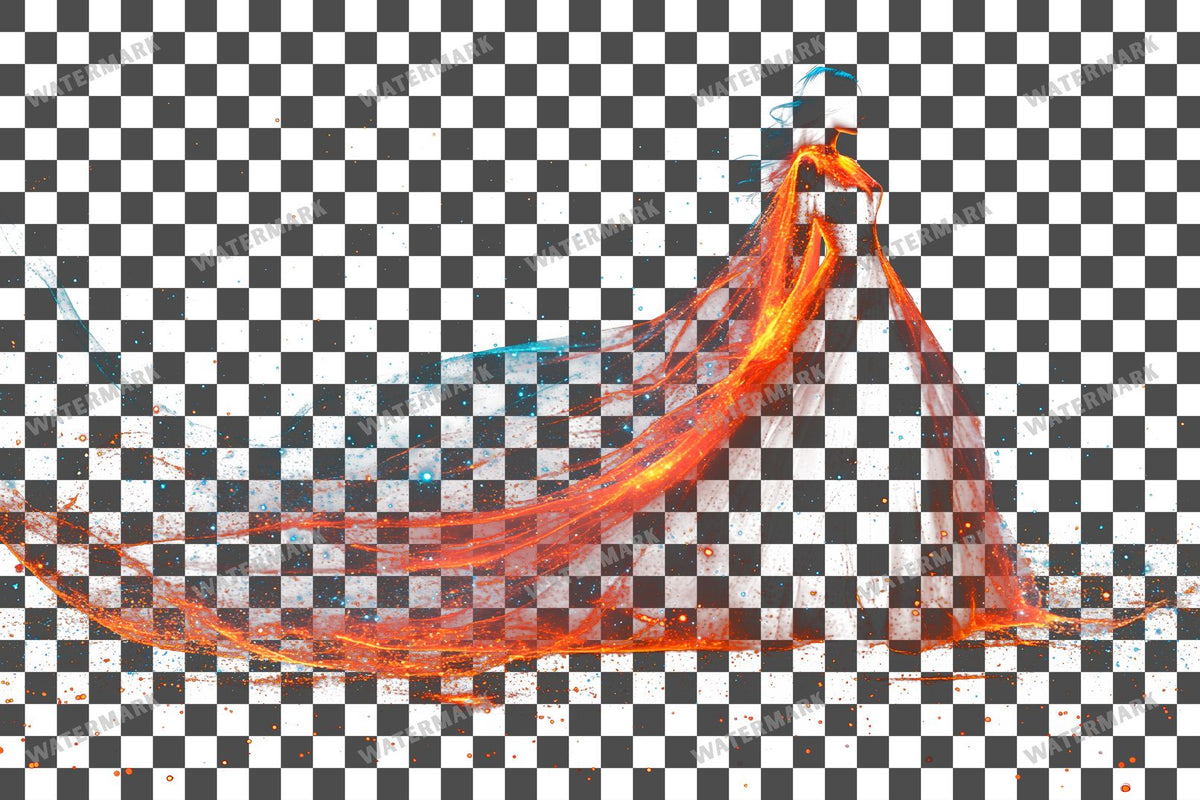 Vibrant Witchs Robe Transparent Overlay Pngs