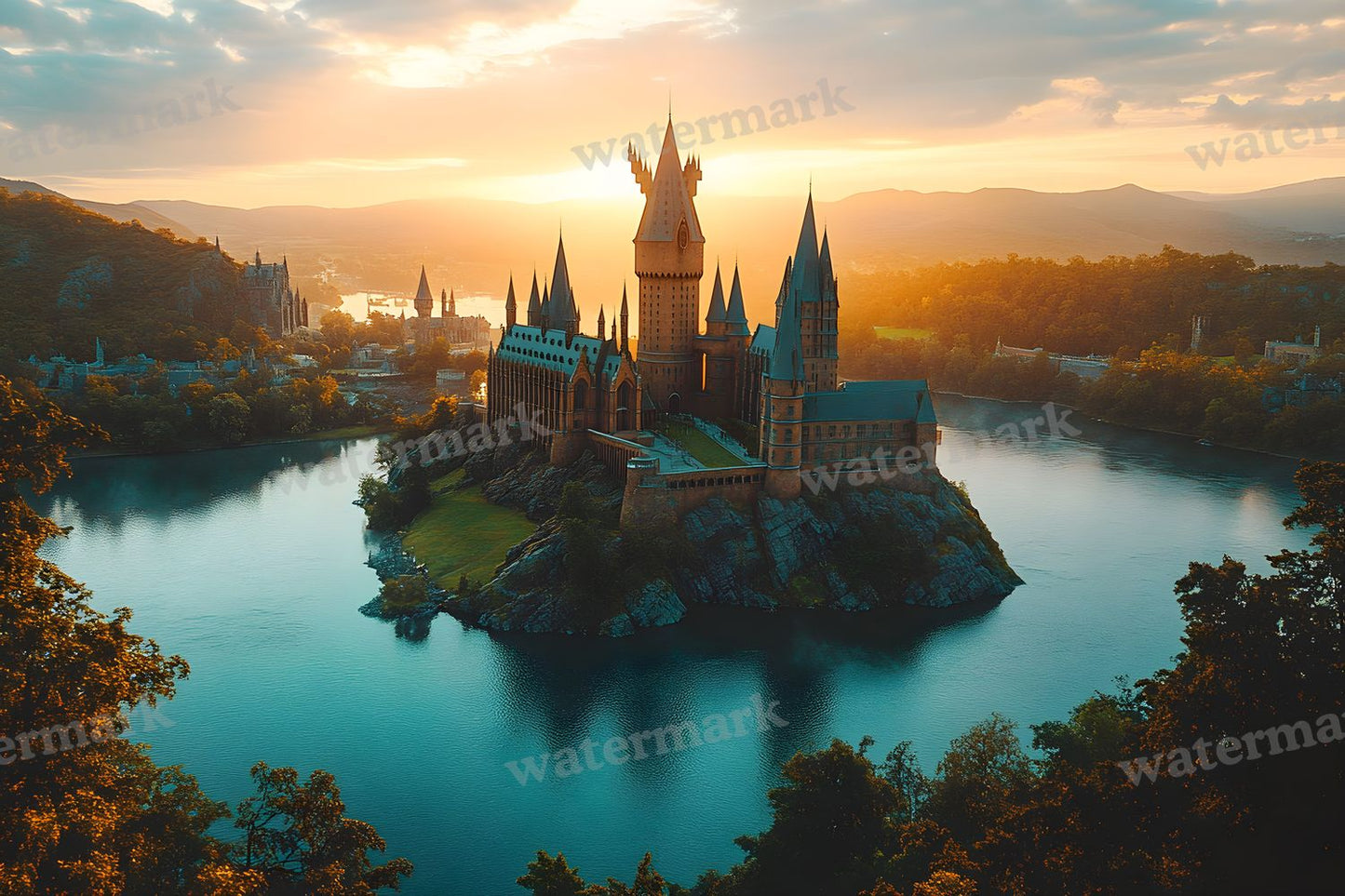 Wizarding School Backdrop Images