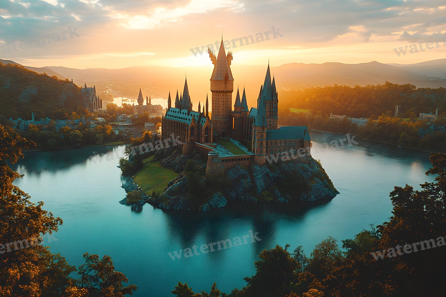 Wizarding School Backdrop Images