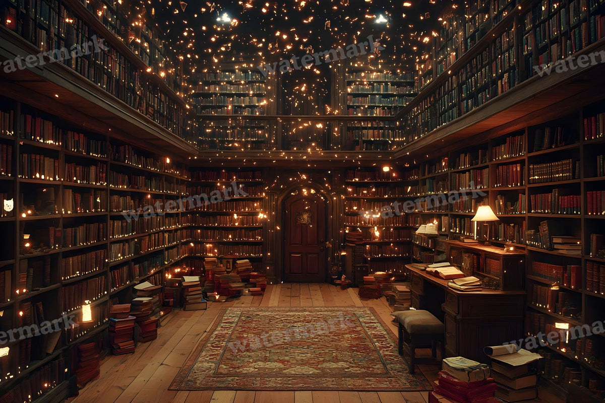Wizards Library Backdrop Images